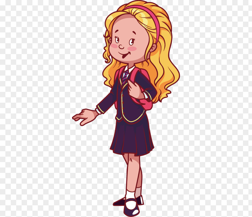 European And American Students Student Cartoon Royalty-free School PNG
