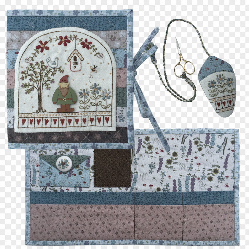 Garden Gnome Textile Needlework PNG