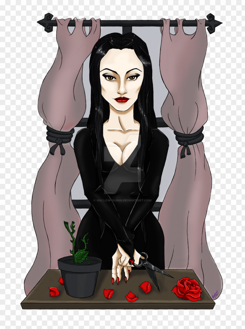 Morticia Addams The Family Artist Cartoon Character PNG