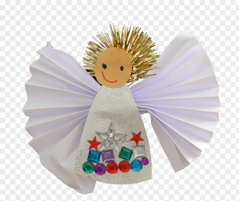 Self Made Paper Origami Figurine Doll PNG