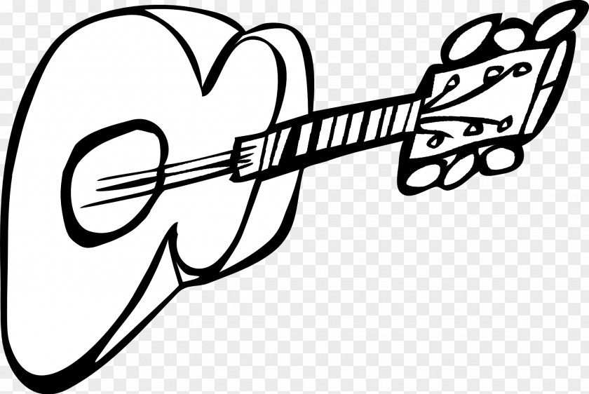 Waterslide Clipart Black And White Electric Guitar Clip Art PNG