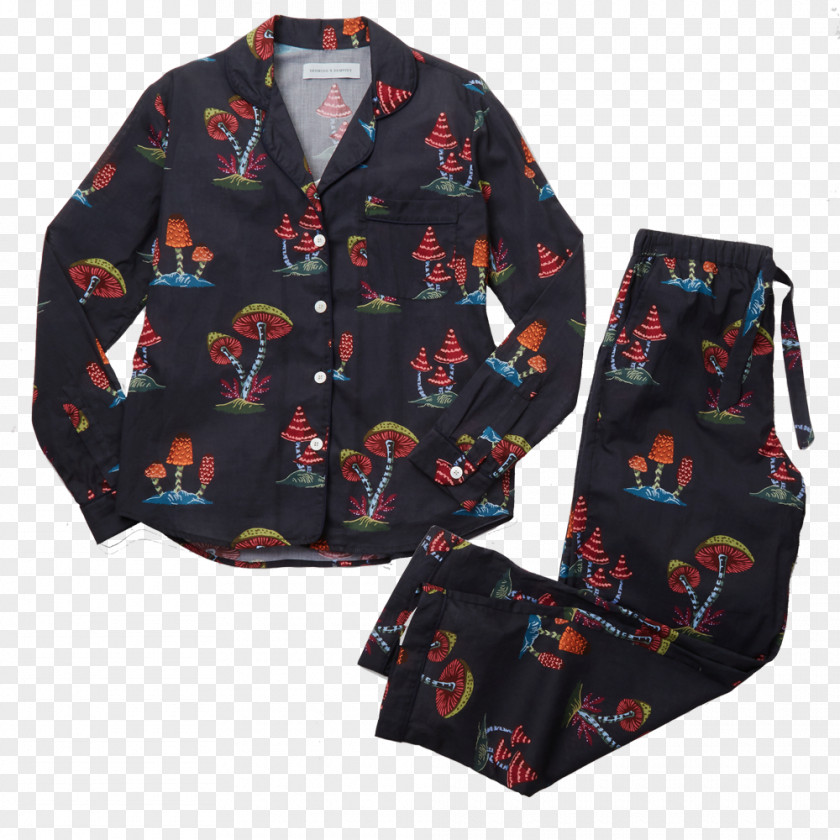 Wild Mushrooms Robe Sleeve Shirt Jacket Outerwear PNG
