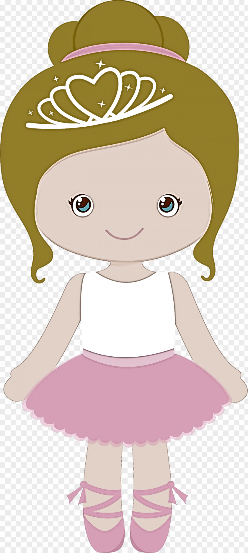 Cartoon Pink Cheek Headgear Brown Hair PNG