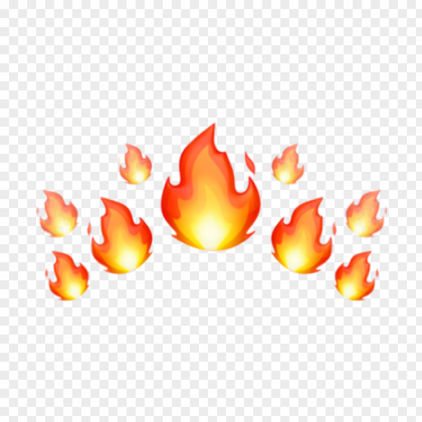 Petal Flame Emoji Fire PNG