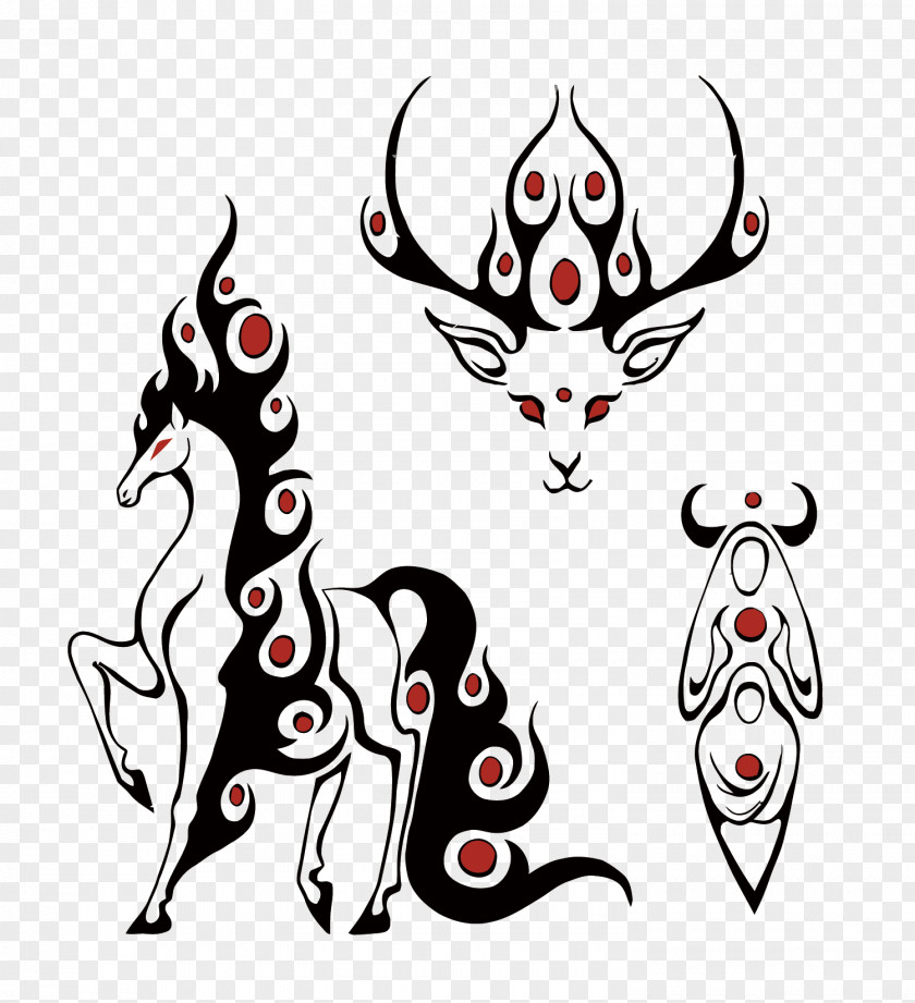 Vector God Deer Visual Arts Clip Art PNG