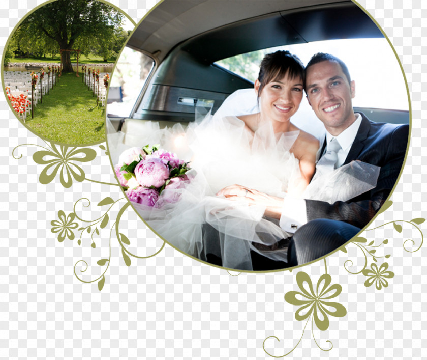 Wedding Floral Design Limousine Car PNG