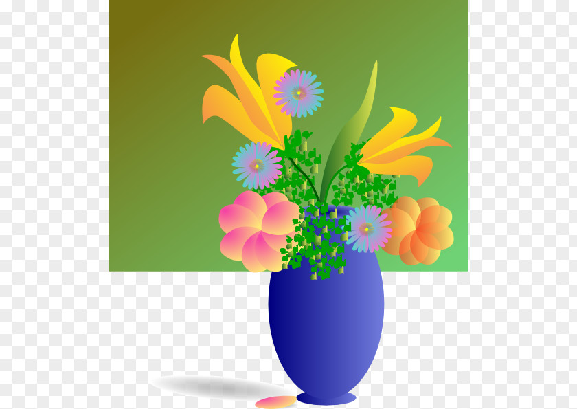 Cartoon Bouquet Of Flowers Vase Free Content Clip Art PNG