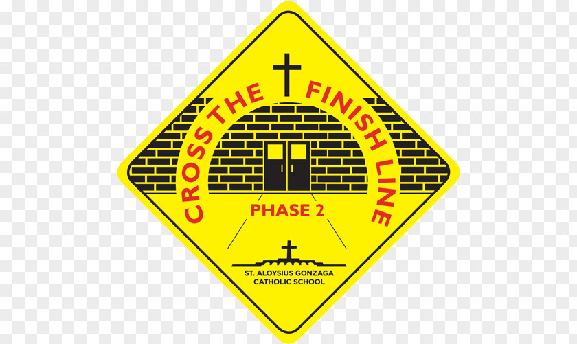 Crossing The Finish Line Traffic Sign Logo Construction Brand Point PNG