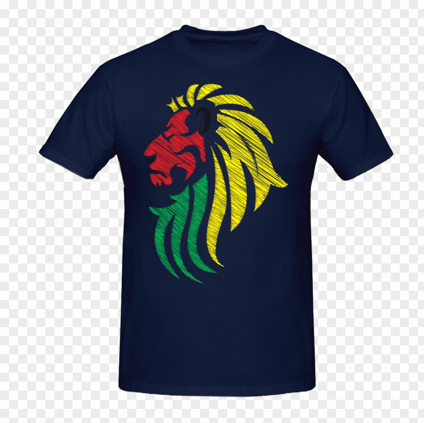 Lions Printing Lion T-shirt Reggae Flag Rastafari PNG