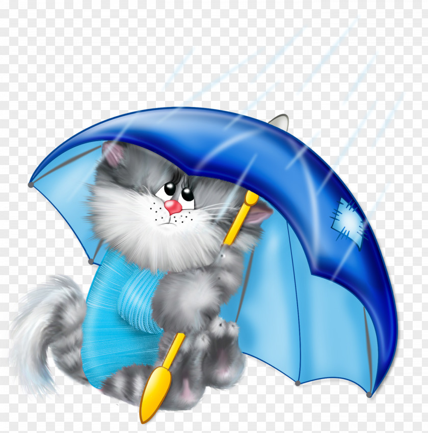Cat With Umbrella Free Clipart Kitten Cartoon Stock Photography PNG
