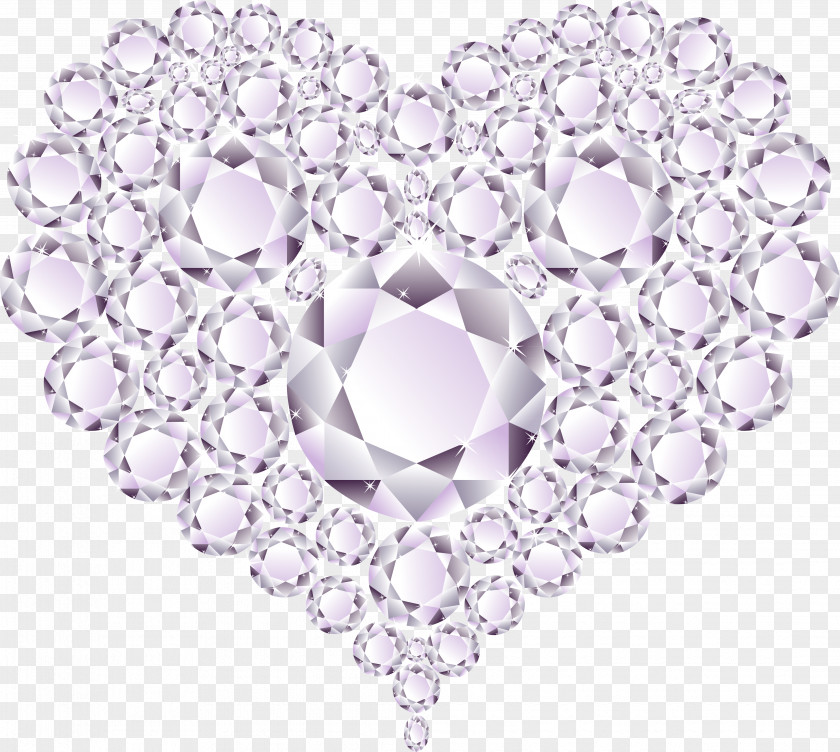 Heart Gold Diamond PNG