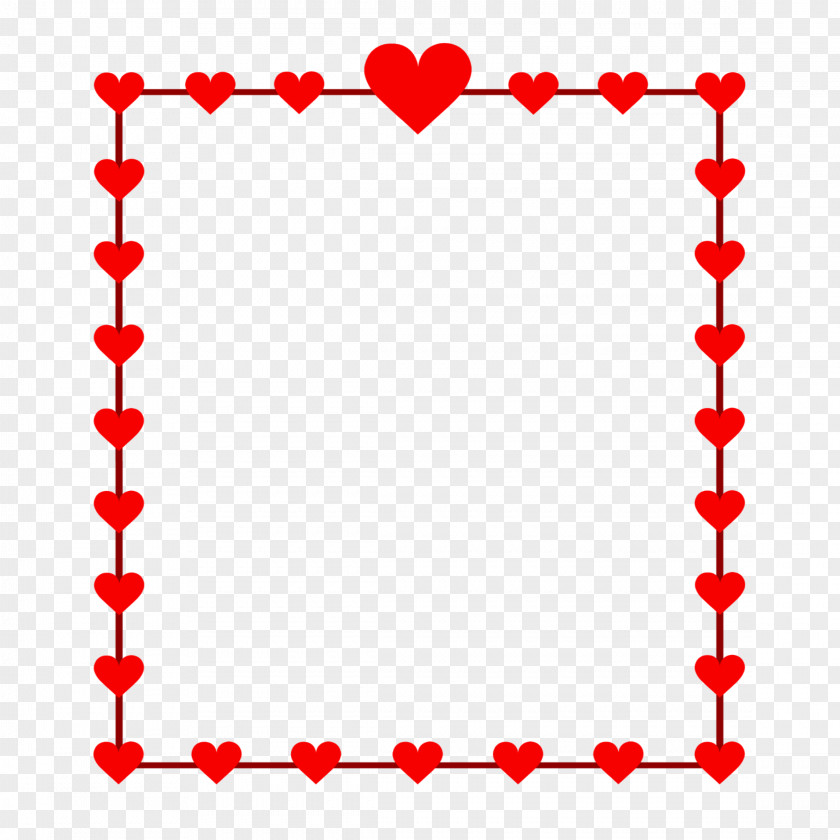 Red Heart Frame Clip Art Borders And Frames Openclipart Free Content PNG