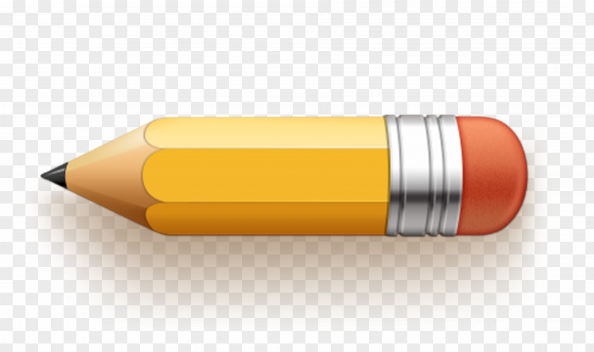 Small Pencil With Eraser Computer File PNG