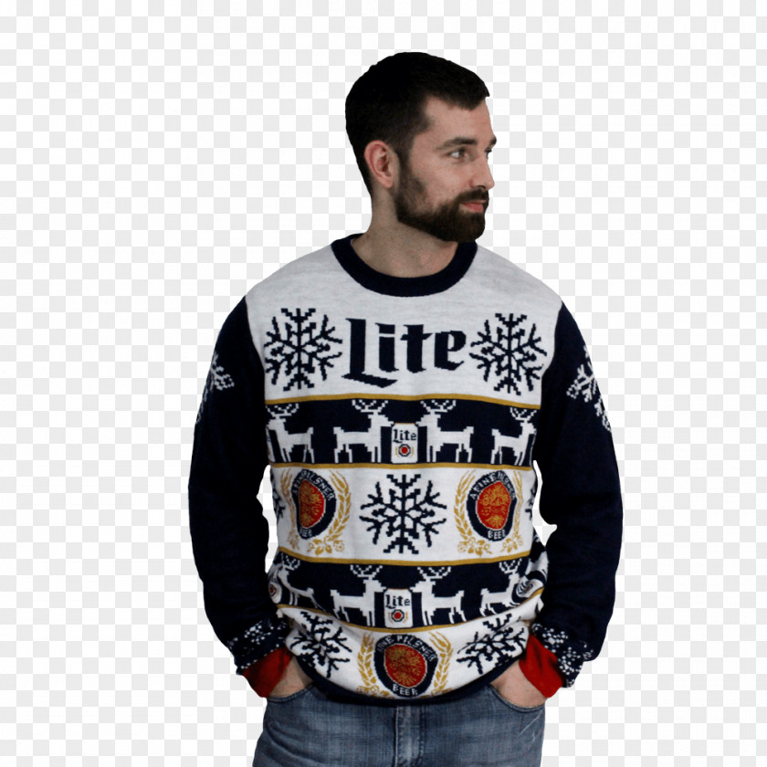 T-shirt Hoodie Miller Lite Christmas Jumper Sweater PNG