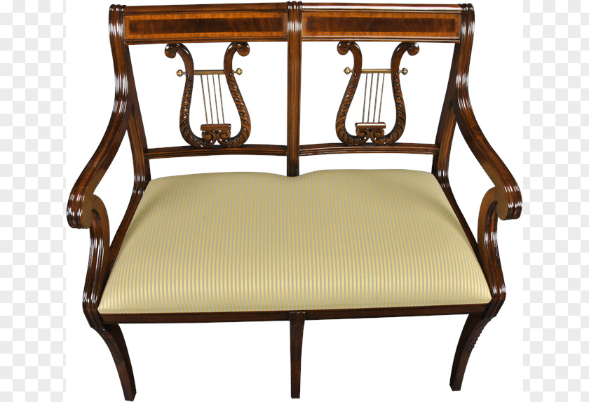 Table Chair Couch Lyre Arm Bench PNG