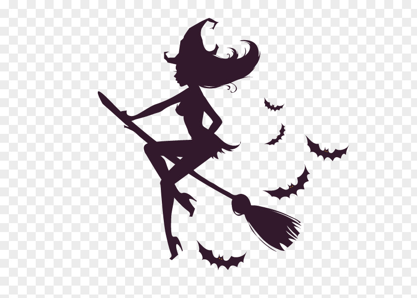 Vector Witch Halloween Witchcraft Illustration PNG