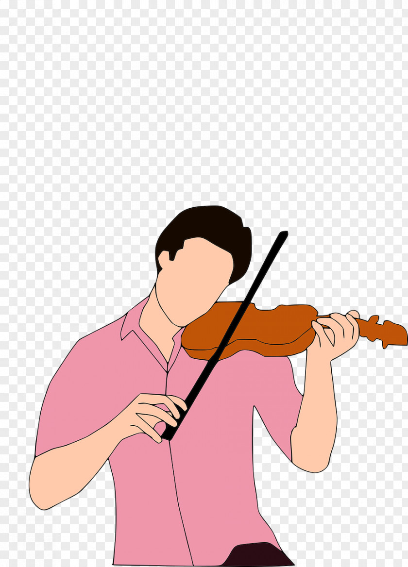 Violin Clip Art Illustration The Man Openclipart PNG