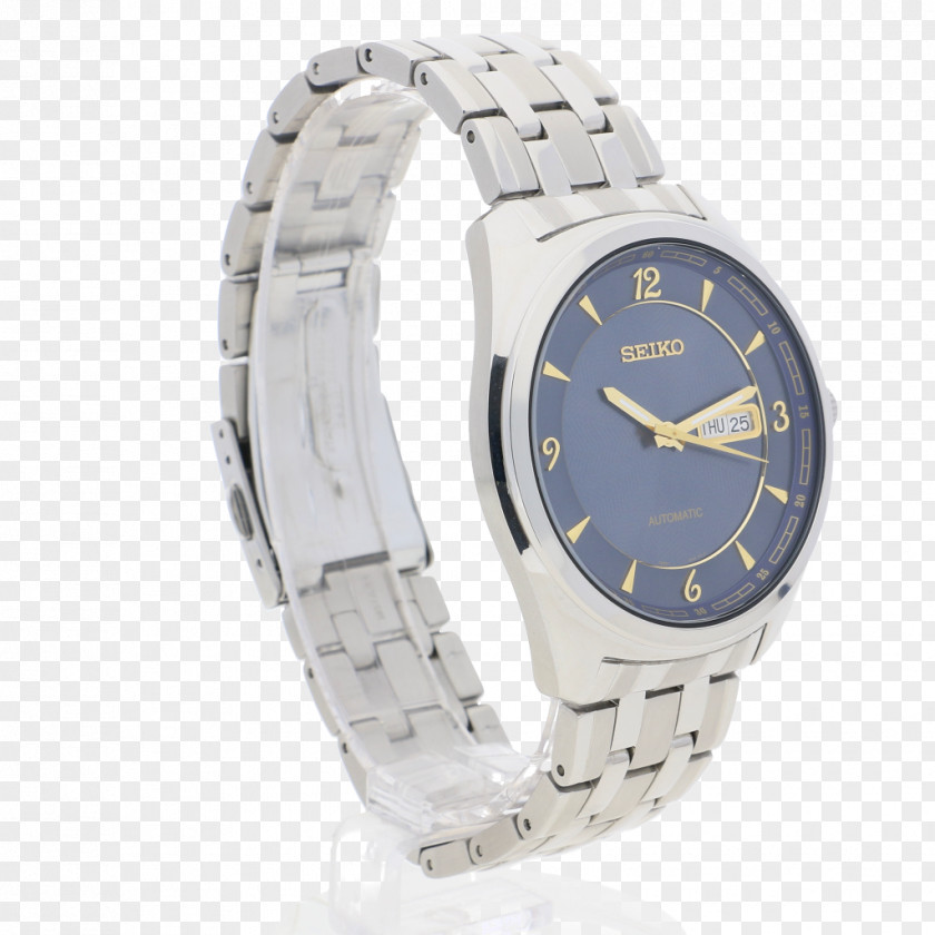 Automatic Watch Platinum Strap PNG