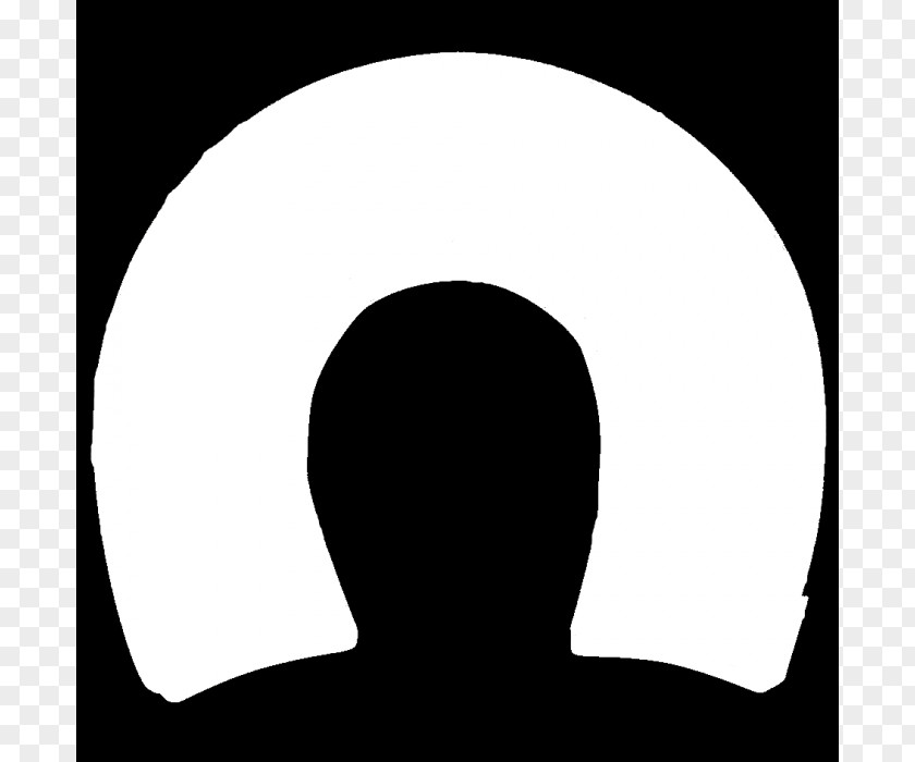 Picture Of Horse Shoe Headgear Black And White Silhouette Circle PNG