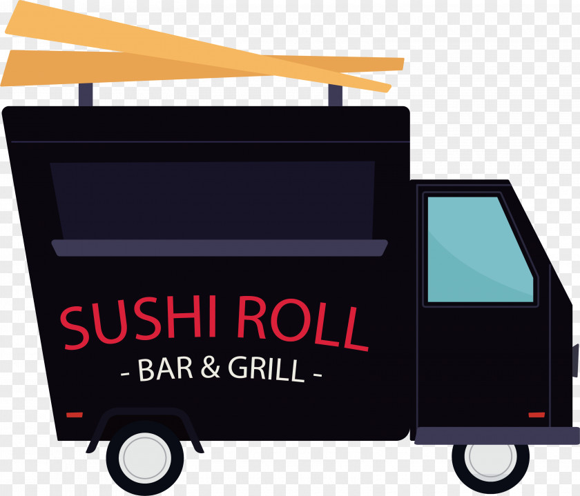 Black Sushi Car Fast Food PNG