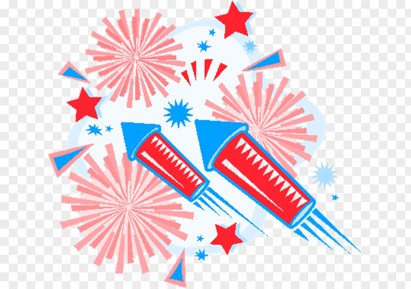 Independence Day Fireworks Clip Art PNG