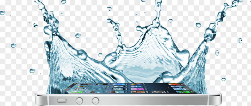 Iphone In Water Hydrate Drinking Testing PNG