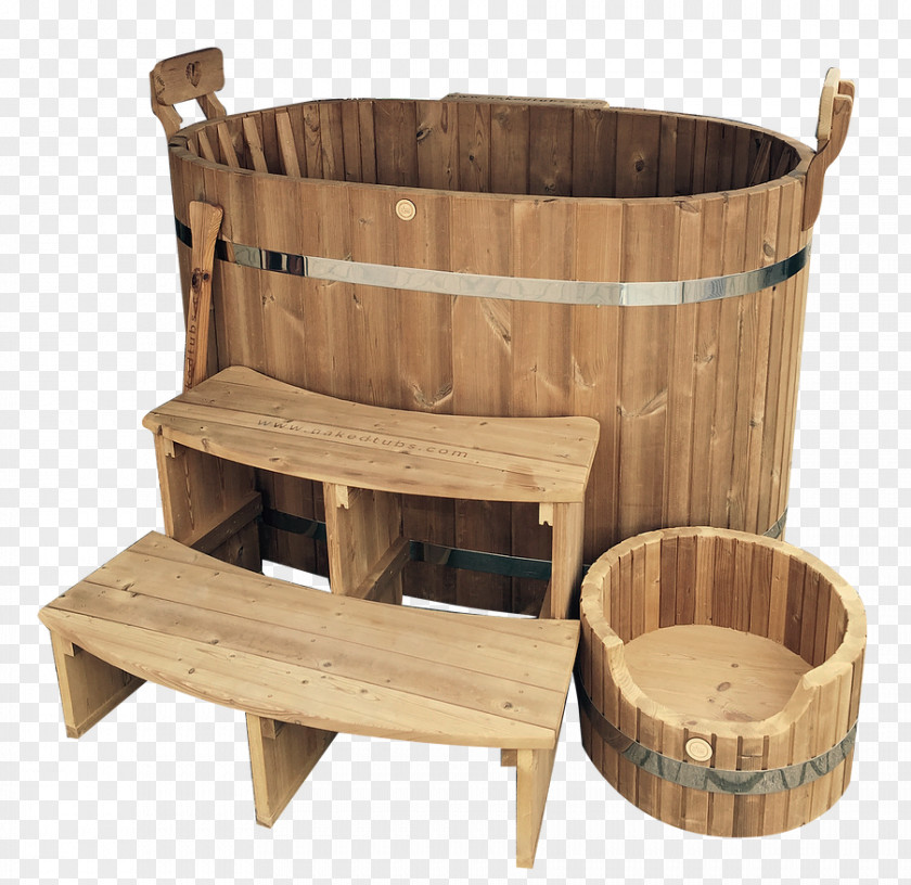 Practical Wooden Tub Hot Bathtub Wood Stoves Heater PNG