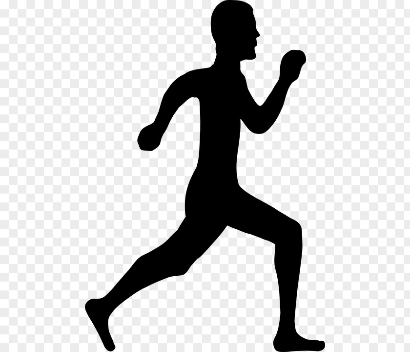 Runblackandwhite Silhouette Running Clip Art PNG