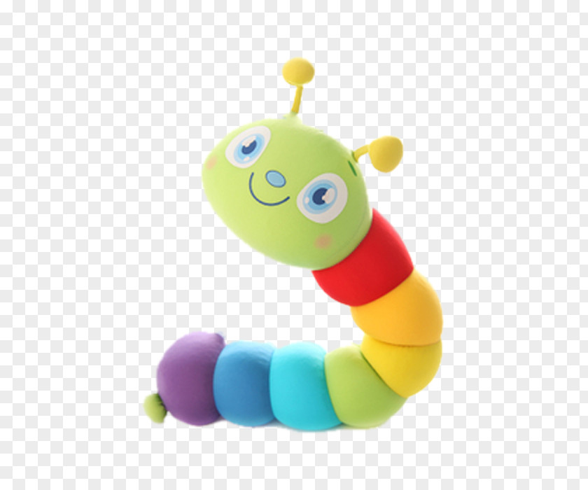 Colored Caterpillar Doll Stuffed Toy Dangdang Child PNG