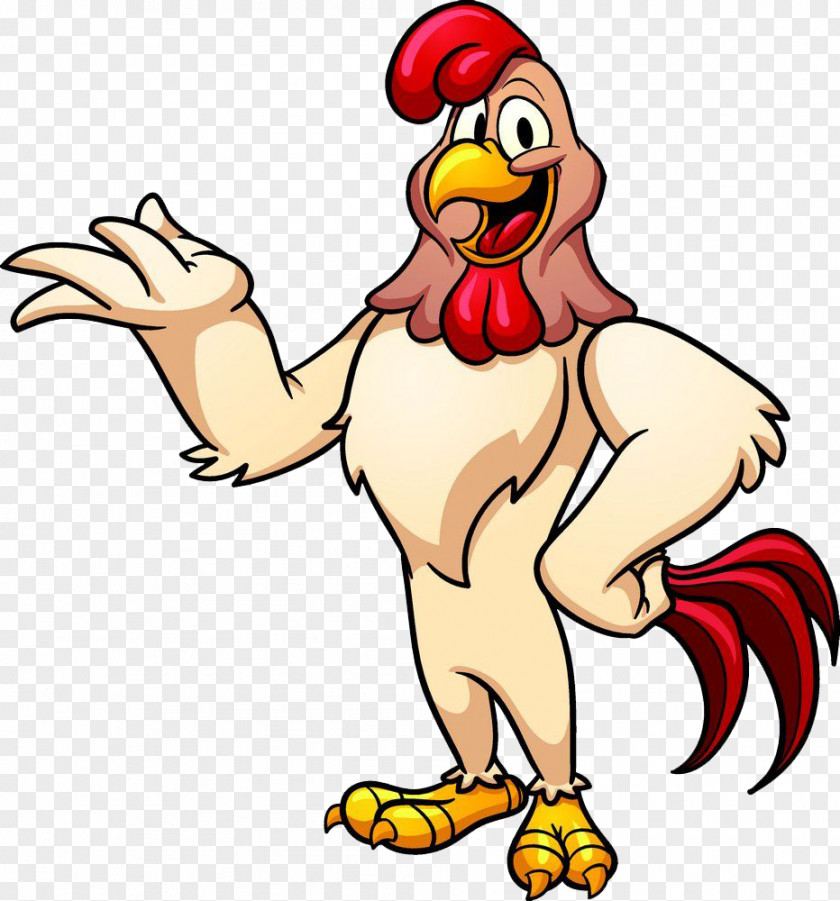 Magic Big Cock Chicken Foghorn Leghorn Cartoon Illustration PNG
