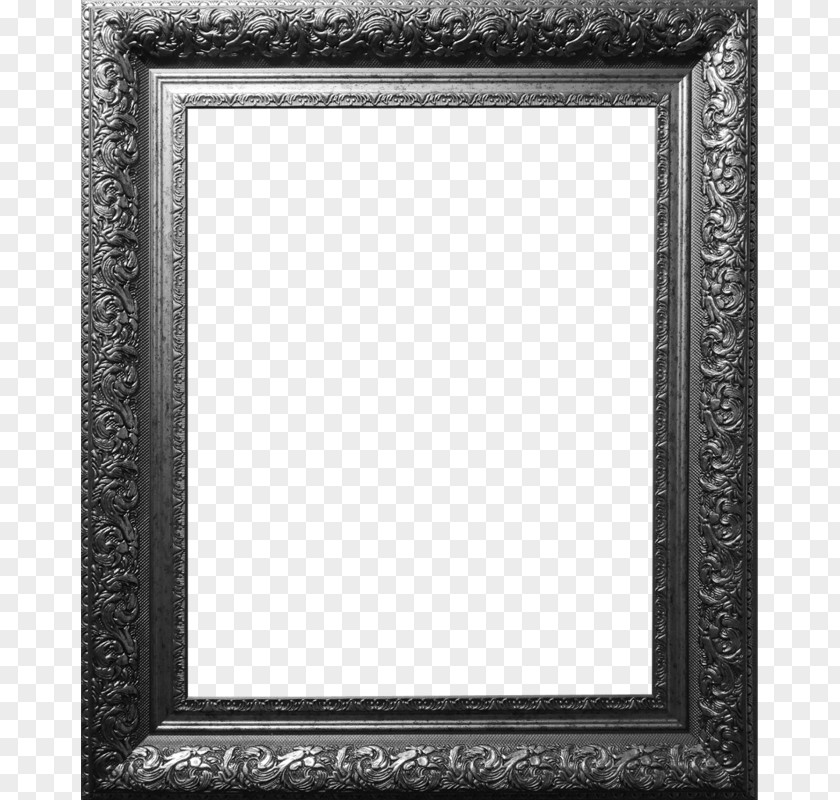 Vintage Engraving Printing Frame Picture Wood PNG