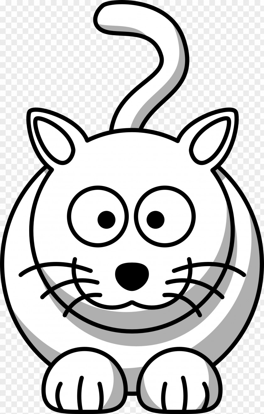 Animal Vector Art Cat Drawing Black And White Cartoon Clip PNG