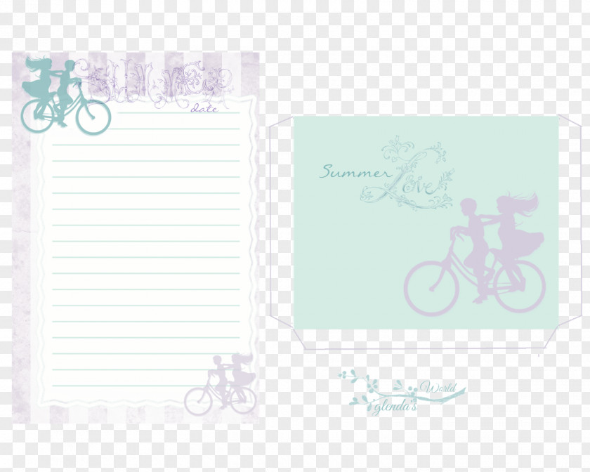 Journal Card Paper Wedding Cycling Bride Bicycle PNG