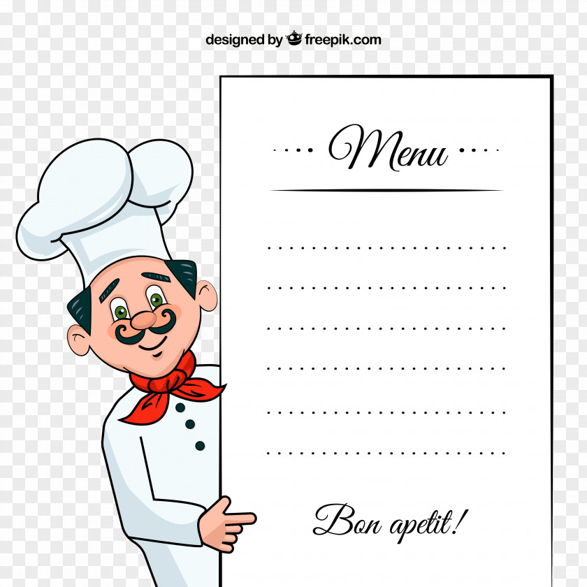 Menu Chef Take-out Restaurant PNG