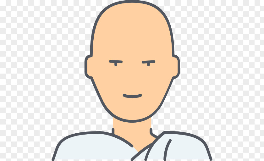 Monk Vector Face Cheek Arm Facial Expression Forehead PNG