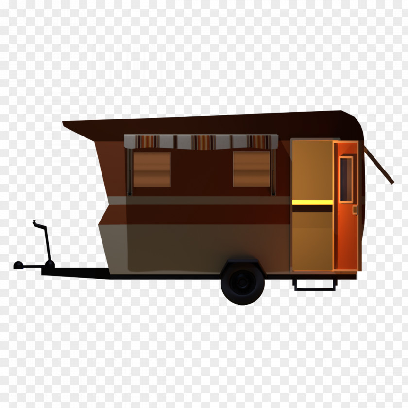 Compact Car Travel Trailer Drawing PNG