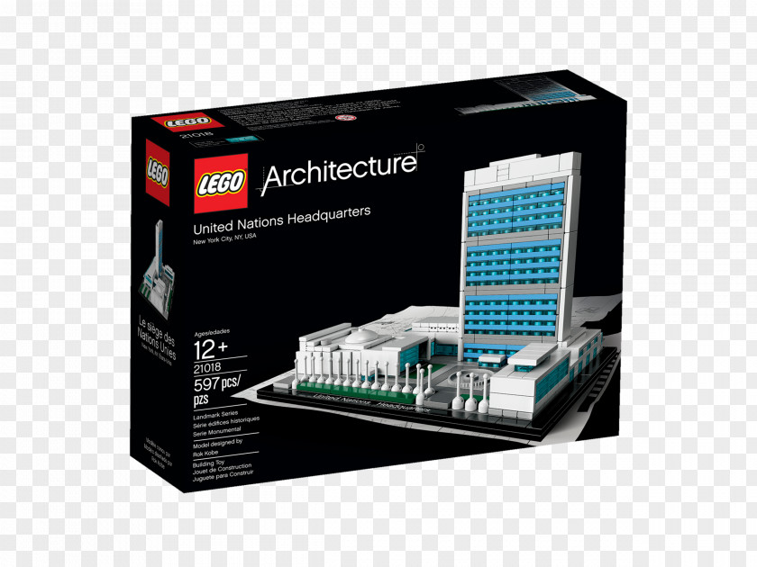 Lego Architecture LEGO 21018 United Nations Headquarters PNG