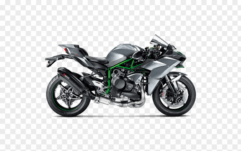 Motorcycle Kawasaki Ninja H2 Exhaust System Akrapovič Motorcycles PNG