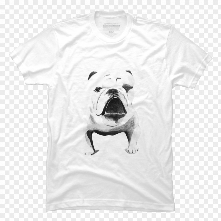 Bull Dog T-shirt Non-sporting Group Design By Humans Bulldog Drawing PNG