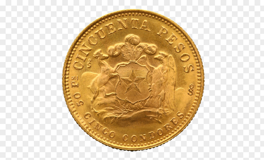 Coin Gold Chilean Peso PNG