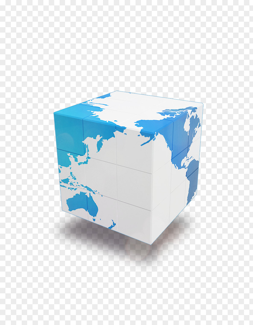 Creative Cube Earth Icon PNG