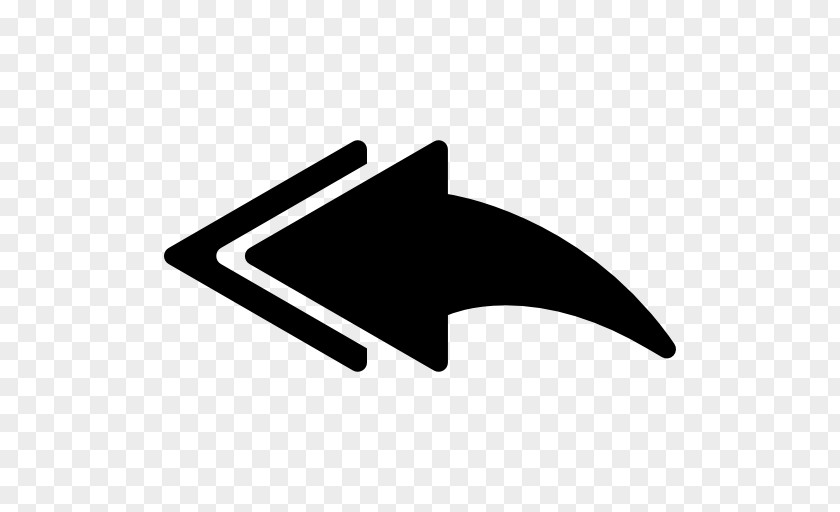 Left Arrow Download Symbol PNG