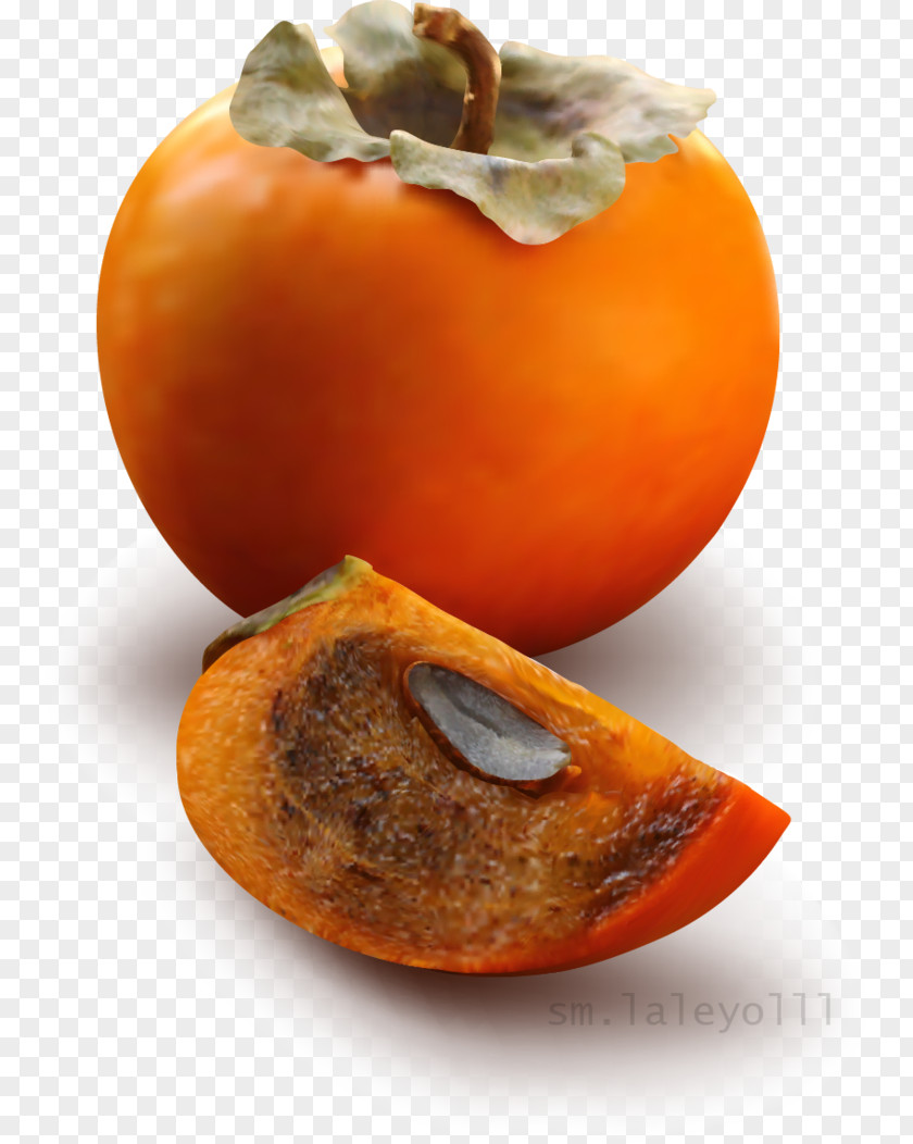 Persimmon Persimmons Food Fruit Vegetarian Cuisine PNG