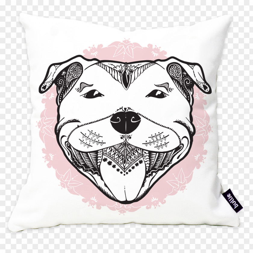 Staffordshire Bull Terrier Cushion Throw Pillows PNG