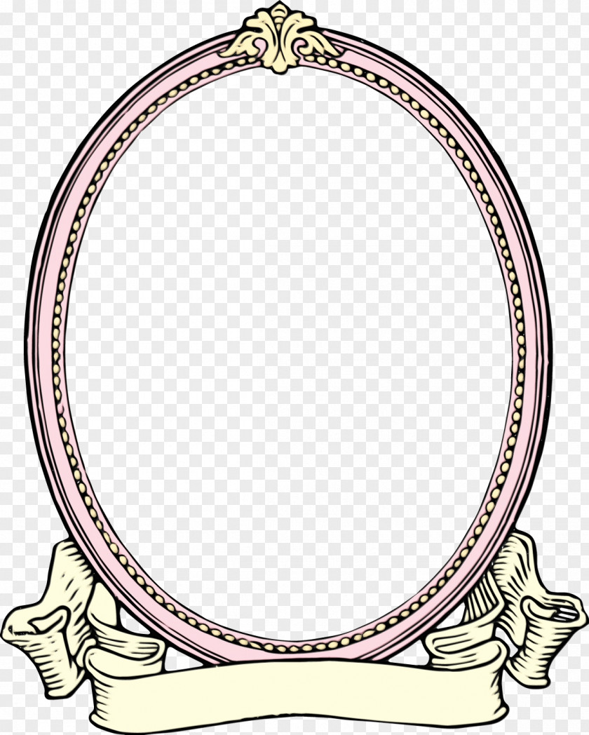 Makeup Mirror Oval Picture Frame PNG