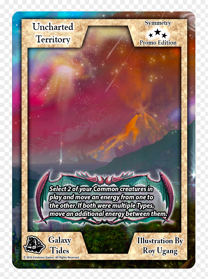 Promotional Cards Game Galactic Tide Playing Card Collectable Trading Booster Pack PNG