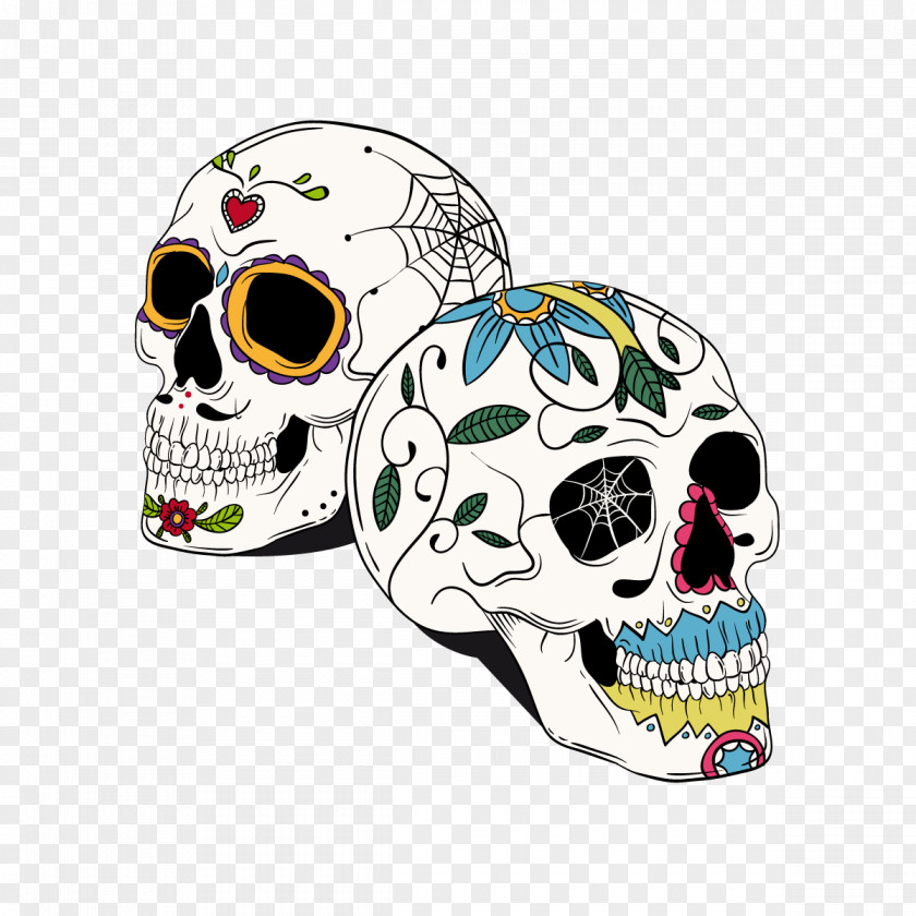 Vector Skull Tattoo La Calavera Catrina Human Symbolism PNG
