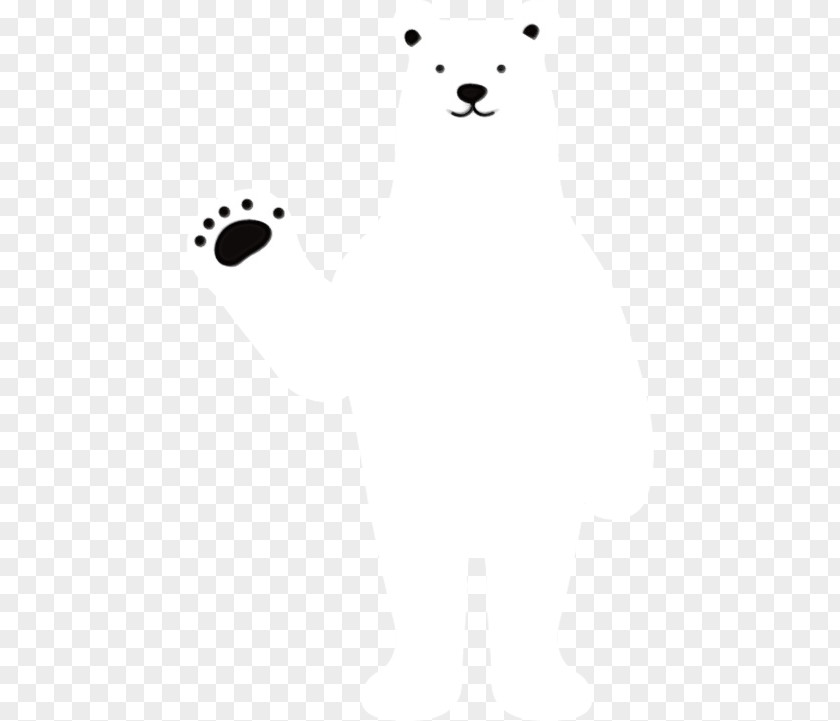 Paw Blackandwhite White Bear Black-and-white PNG