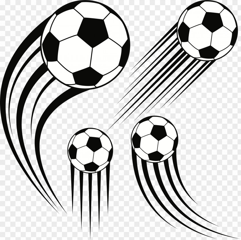 Soccer Balls Motion Clip Art PNG
