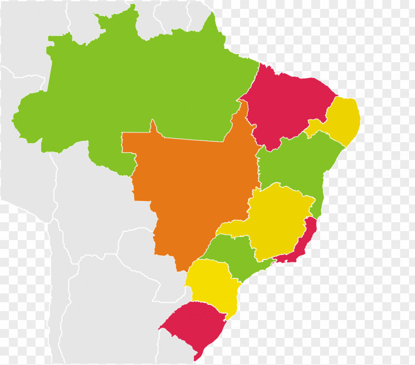Brazil Regions Of Map Flag Globe PNG